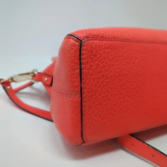 Kate Spade Orange Purse Bag Top Handle Crossbody Satchel - Picture 13 of 16